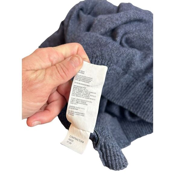 Calvin Klein 1/4 zip blue and black sweater pullover size large (no tag size) - Picture 10 of 10